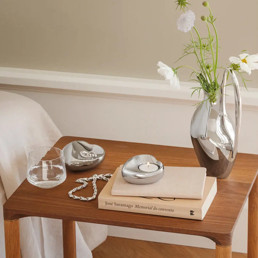 Georg Jensen Heart Tealight Candleholder
